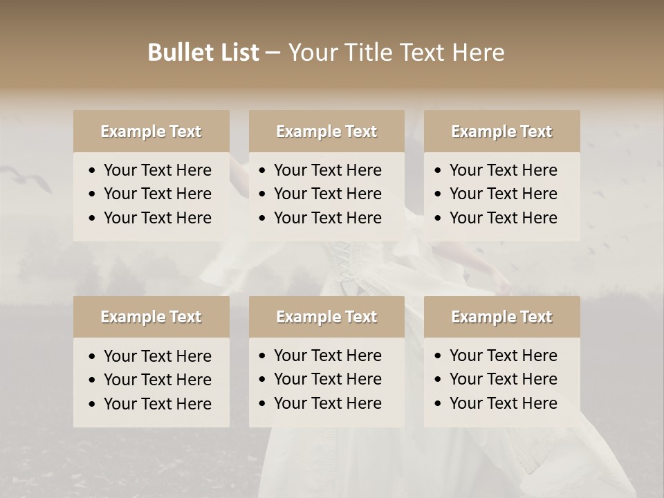 Dress Beautiful Young PowerPoint Template