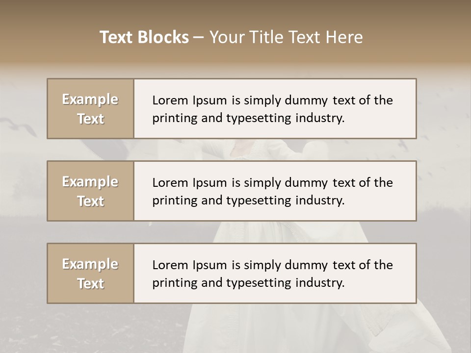 Dress Beautiful Young PowerPoint Template