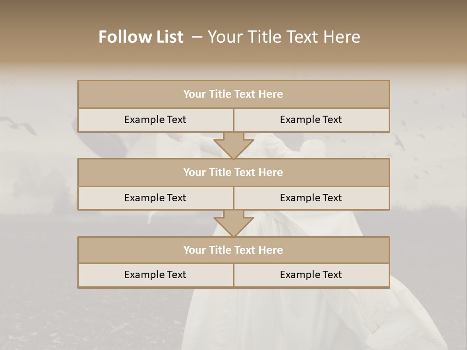 Dress Beautiful Young PowerPoint Template