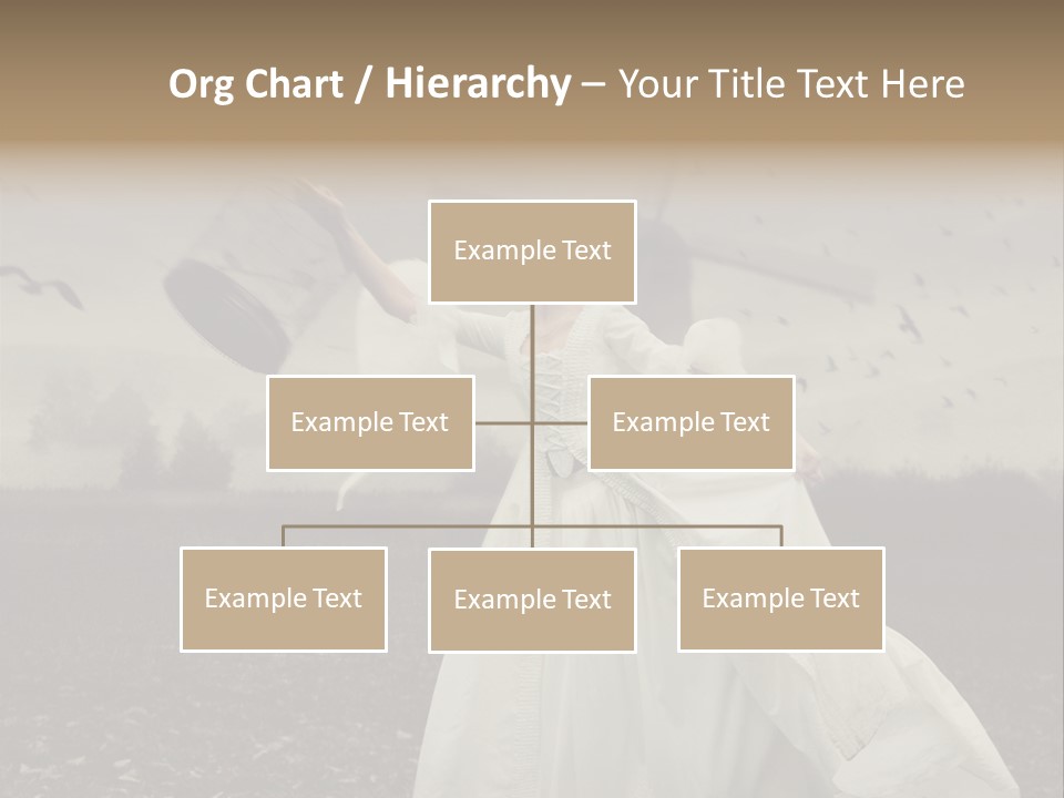 Dress Beautiful Young PowerPoint Template