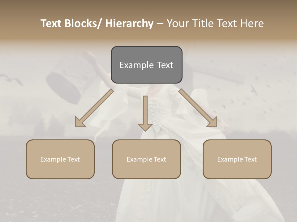 Dress Beautiful Young PowerPoint Template