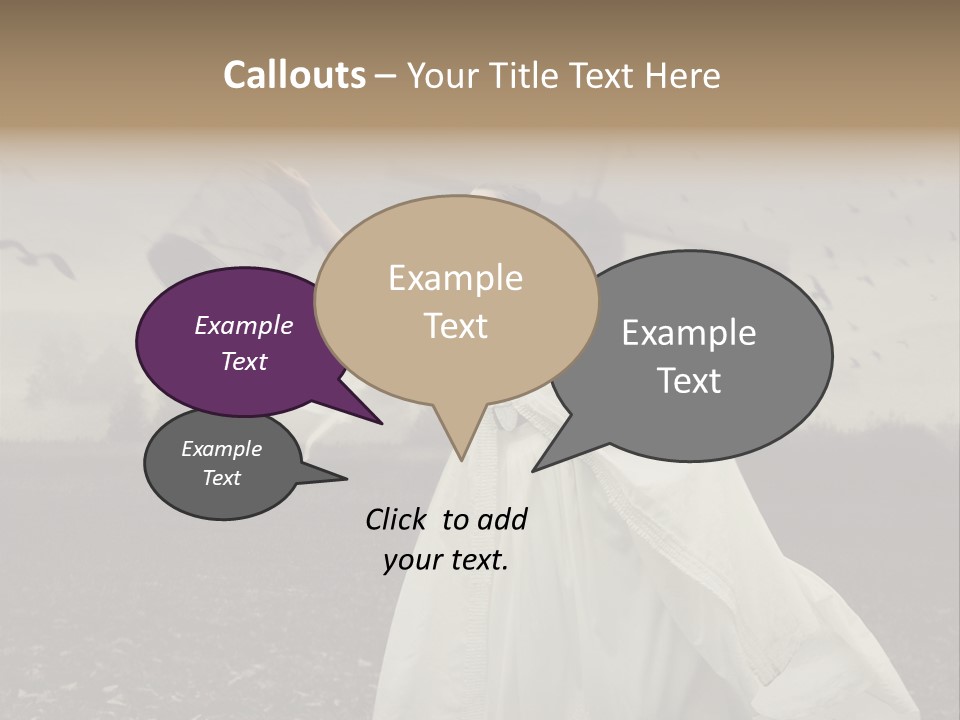 Dress Beautiful Young PowerPoint Template