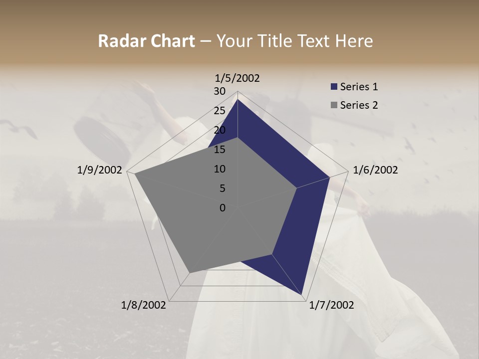 Dress Beautiful Young PowerPoint Template