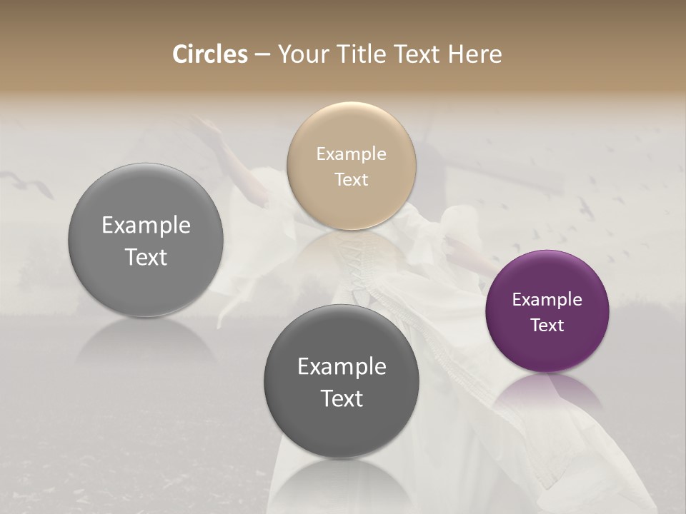 Dress Beautiful Young PowerPoint Template