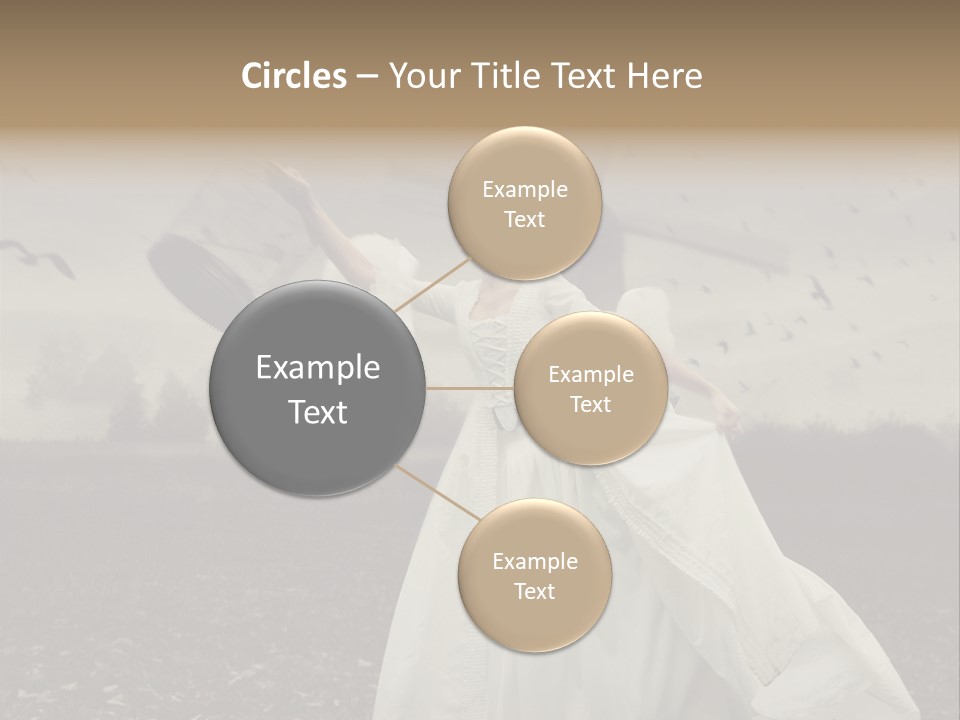 Dress Beautiful Young PowerPoint Template