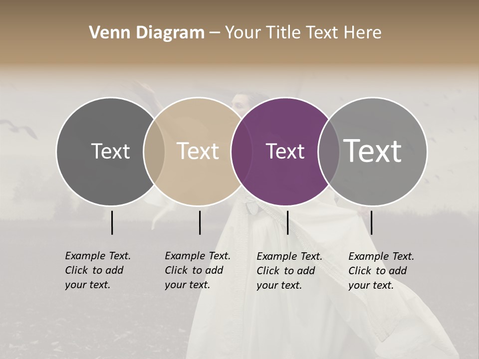 Dress Beautiful Young PowerPoint Template