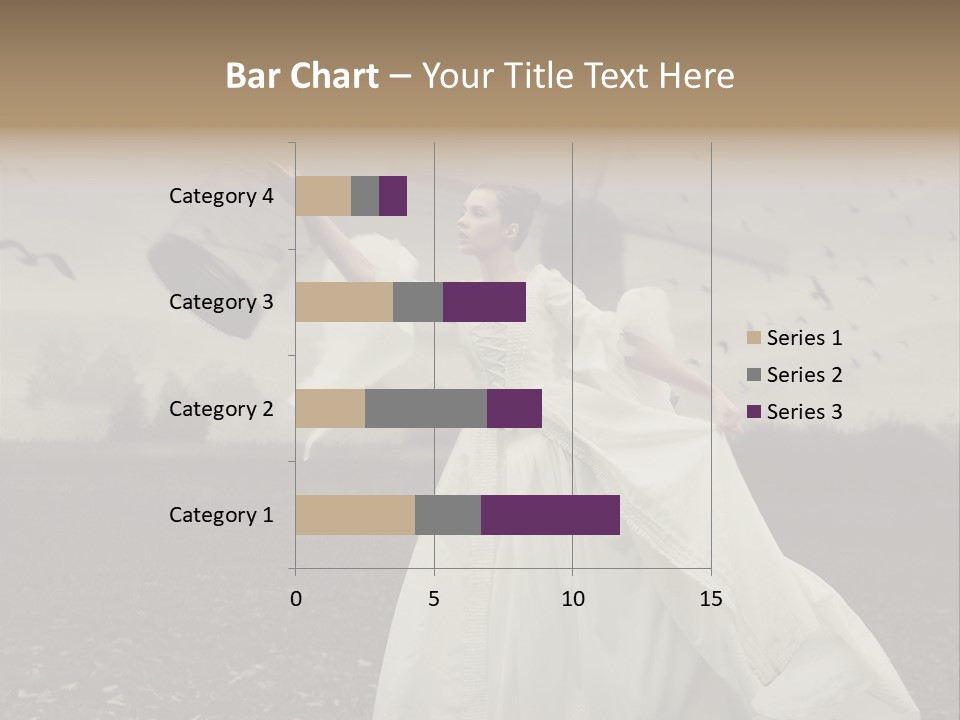 Dress Beautiful Young PowerPoint Template