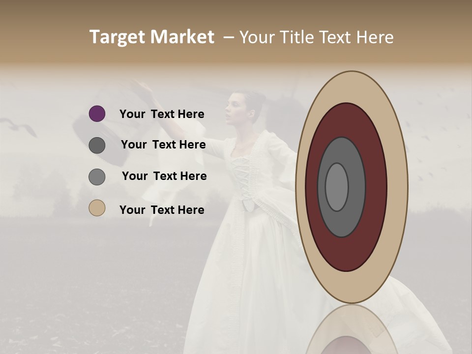 Dress Beautiful Young PowerPoint Template