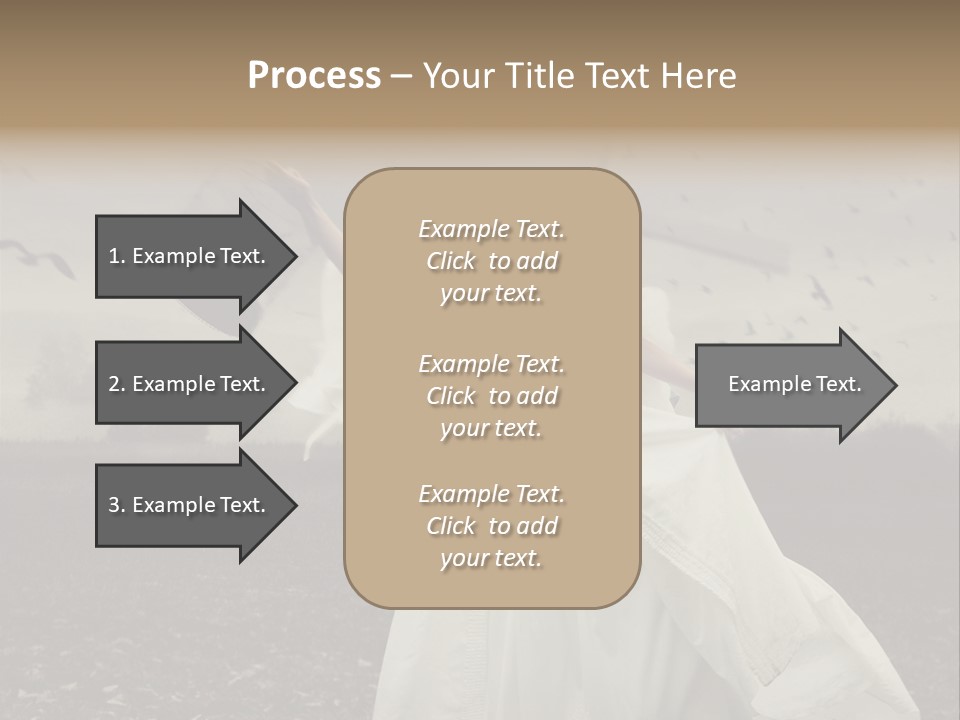Dress Beautiful Young PowerPoint Template