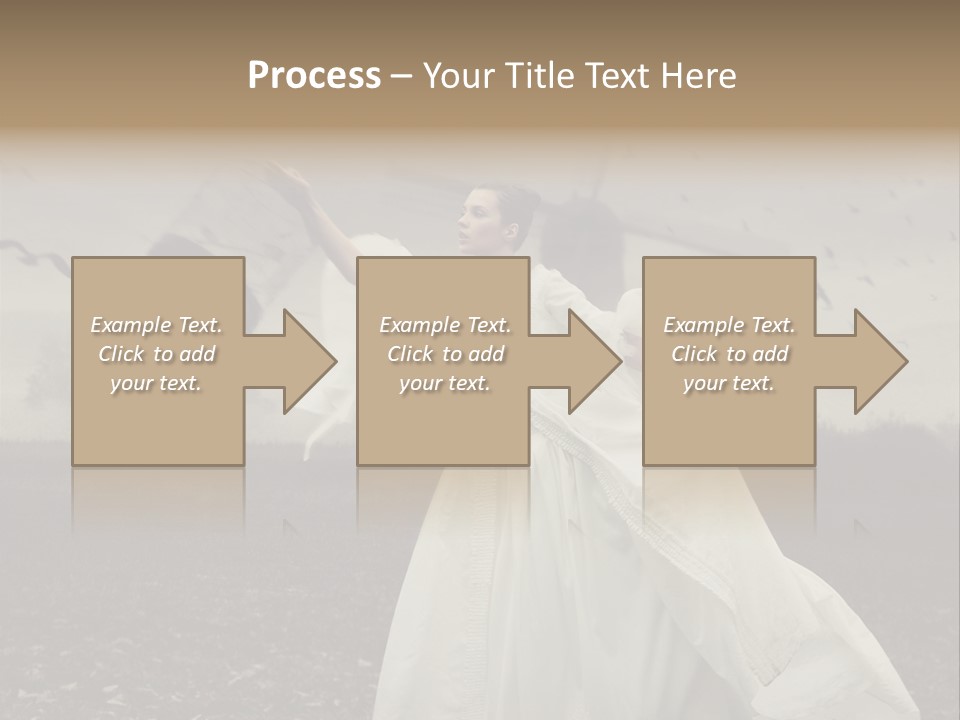 Dress Beautiful Young PowerPoint Template