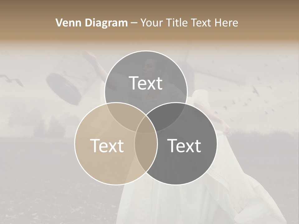 Dress Beautiful Young PowerPoint Template