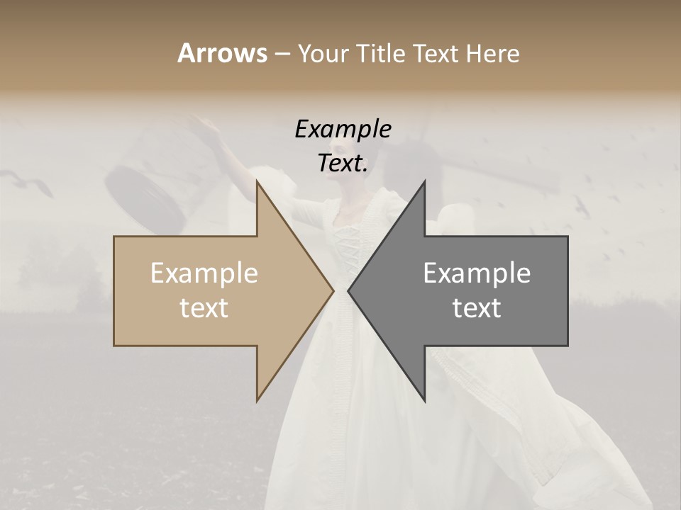 Dress Beautiful Young PowerPoint Template