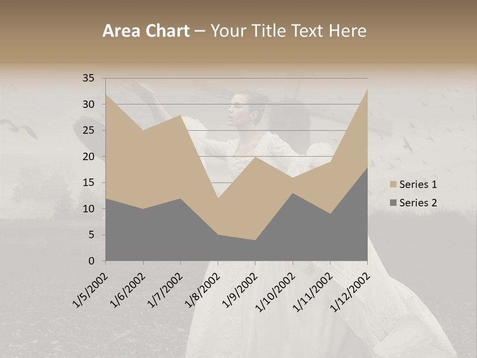 Dress Beautiful Young PowerPoint Template