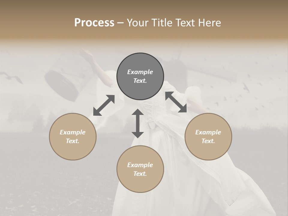 Dress Beautiful Young PowerPoint Template