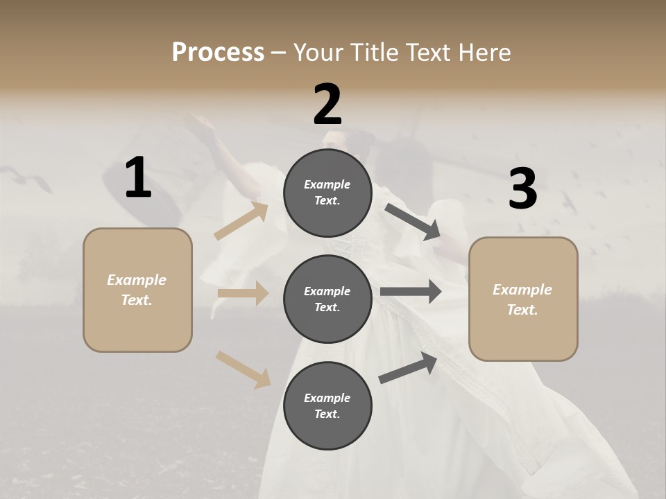 Dress Beautiful Young PowerPoint Template
