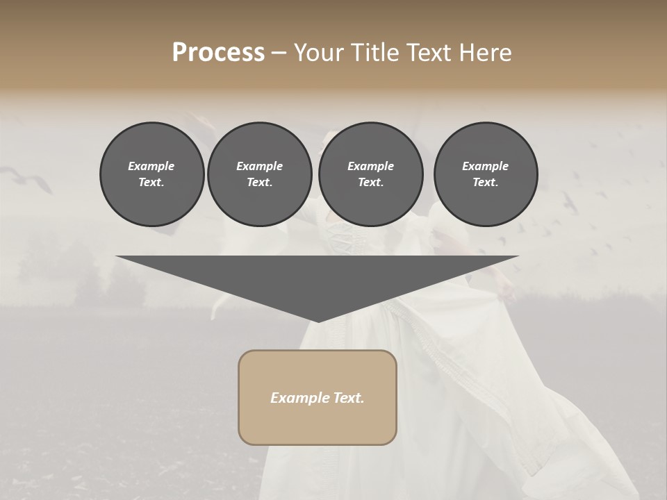 Dress Beautiful Young PowerPoint Template