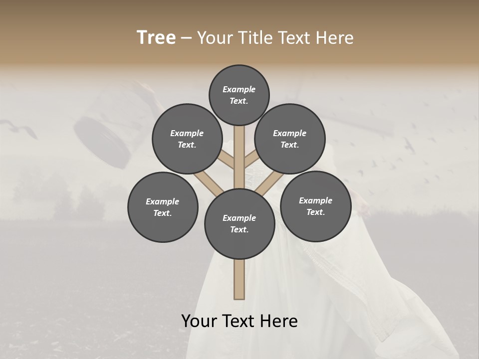 Dress Beautiful Young PowerPoint Template