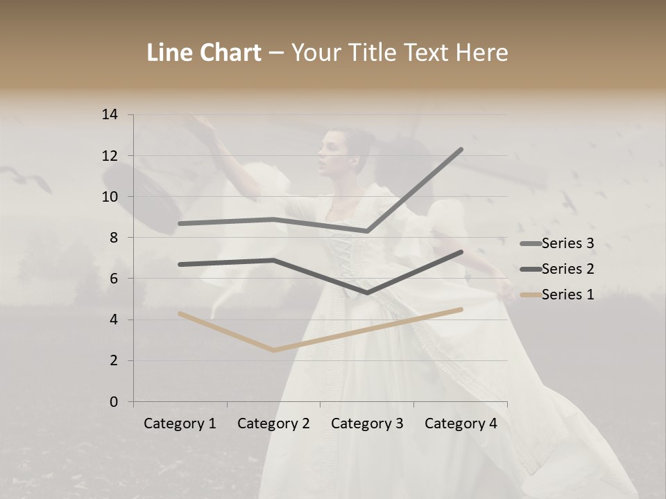 Dress Beautiful Young PowerPoint Template