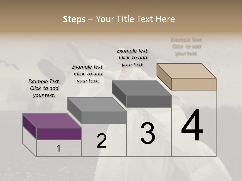 Dress Beautiful Young PowerPoint Template