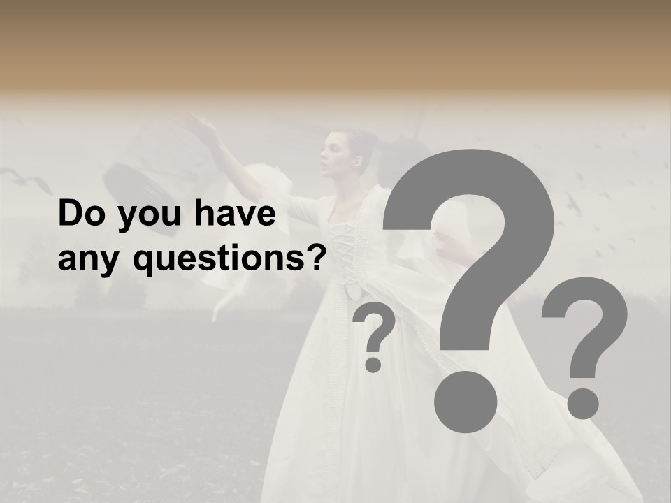 Dress Beautiful Young PowerPoint Template