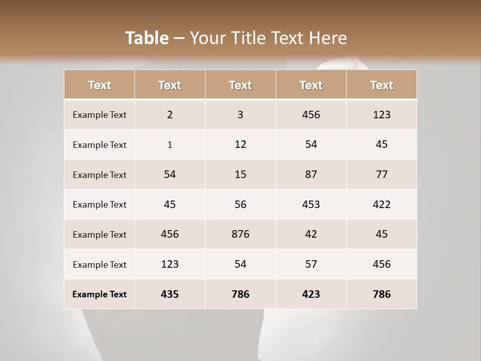 Light Sensuality  PowerPoint Template