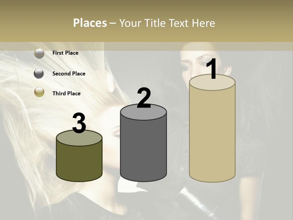 Color Stylist Equipment PowerPoint Template