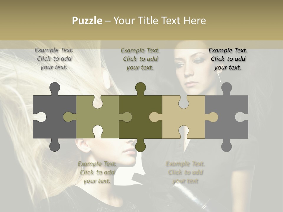 Color Stylist Equipment PowerPoint Template