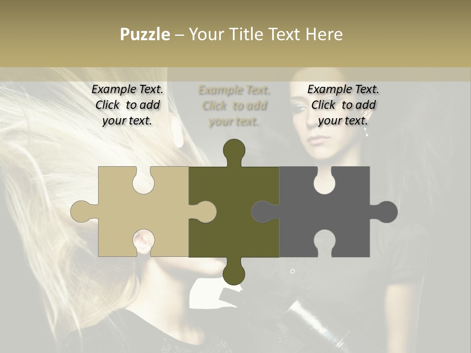 Color Stylist Equipment PowerPoint Template