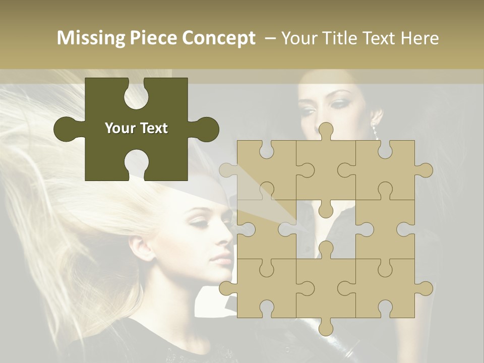 Color Stylist Equipment PowerPoint Template