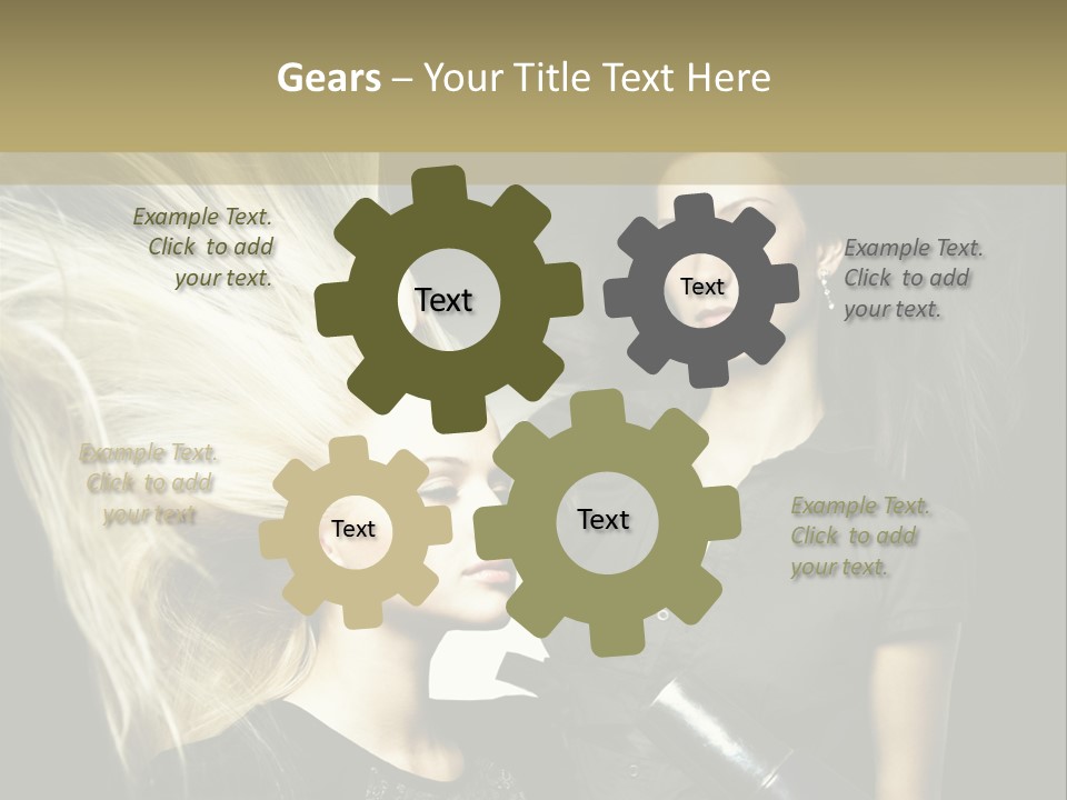 Color Stylist Equipment PowerPoint Template