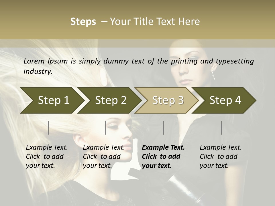 Color Stylist Equipment PowerPoint Template