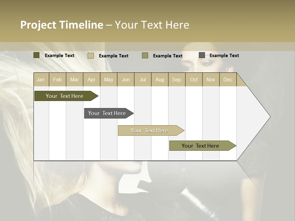 Color Stylist Equipment PowerPoint Template