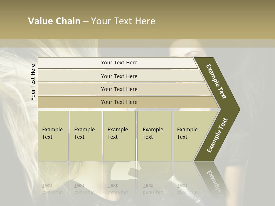 Color Stylist Equipment PowerPoint Template