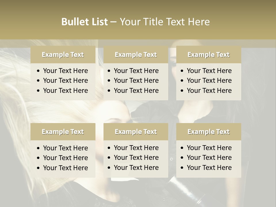 Color Stylist Equipment PowerPoint Template