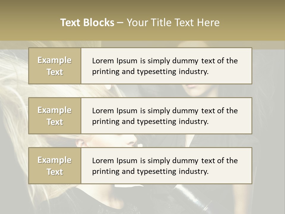 Color Stylist Equipment PowerPoint Template