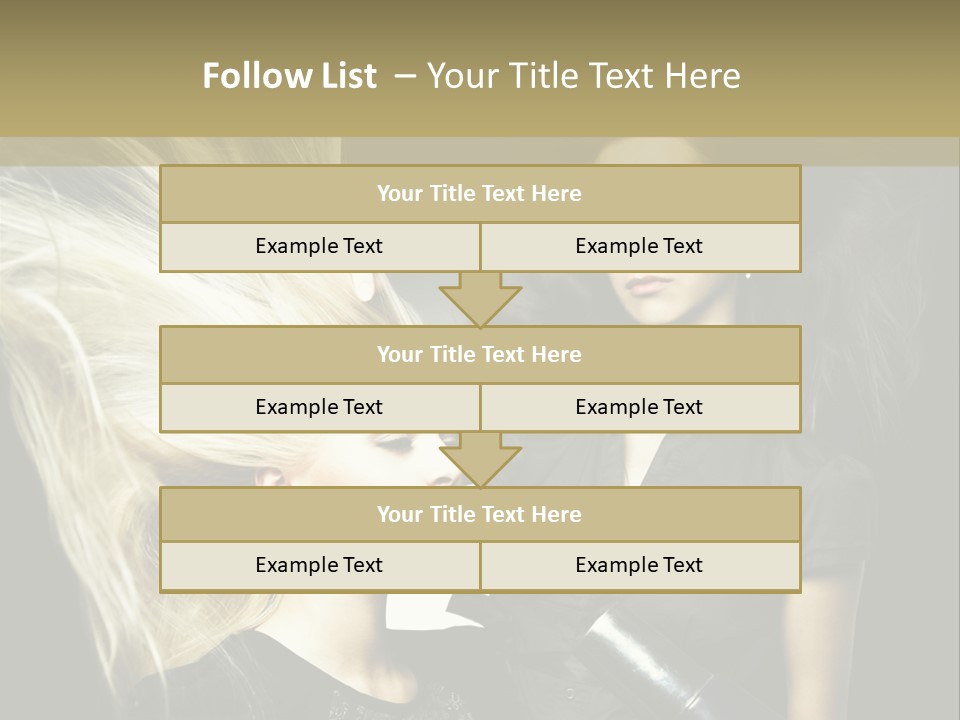 Color Stylist Equipment PowerPoint Template