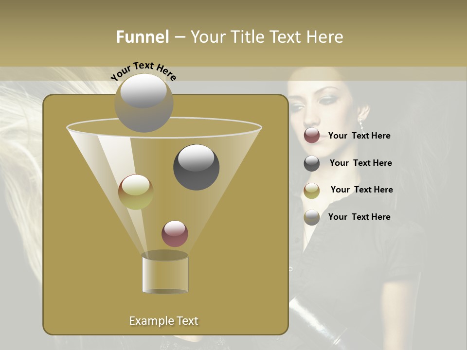 Color Stylist Equipment PowerPoint Template