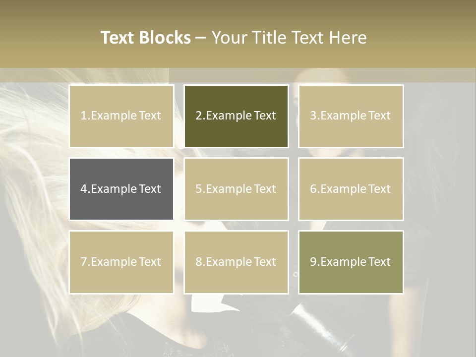 Color Stylist Equipment PowerPoint Template