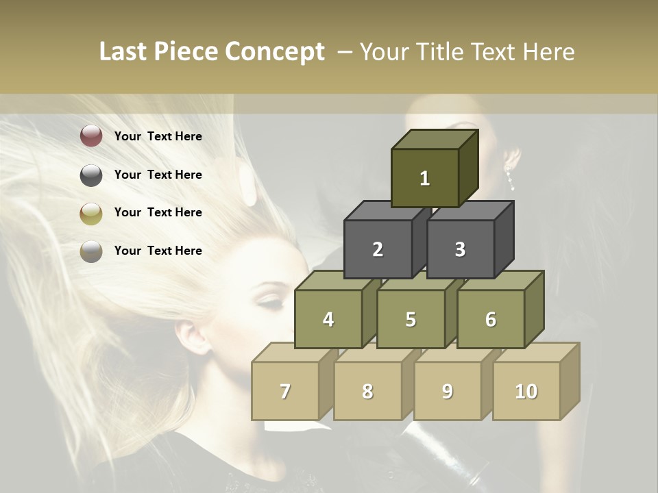 Color Stylist Equipment PowerPoint Template