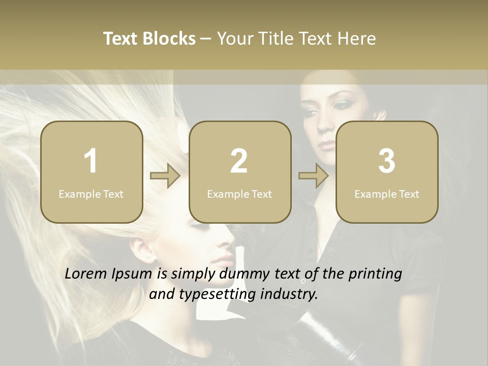 Color Stylist Equipment PowerPoint Template