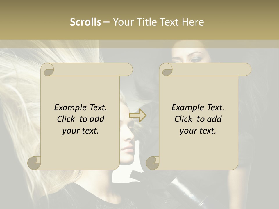 Color Stylist Equipment PowerPoint Template