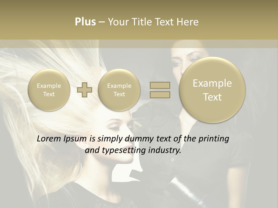 Color Stylist Equipment PowerPoint Template