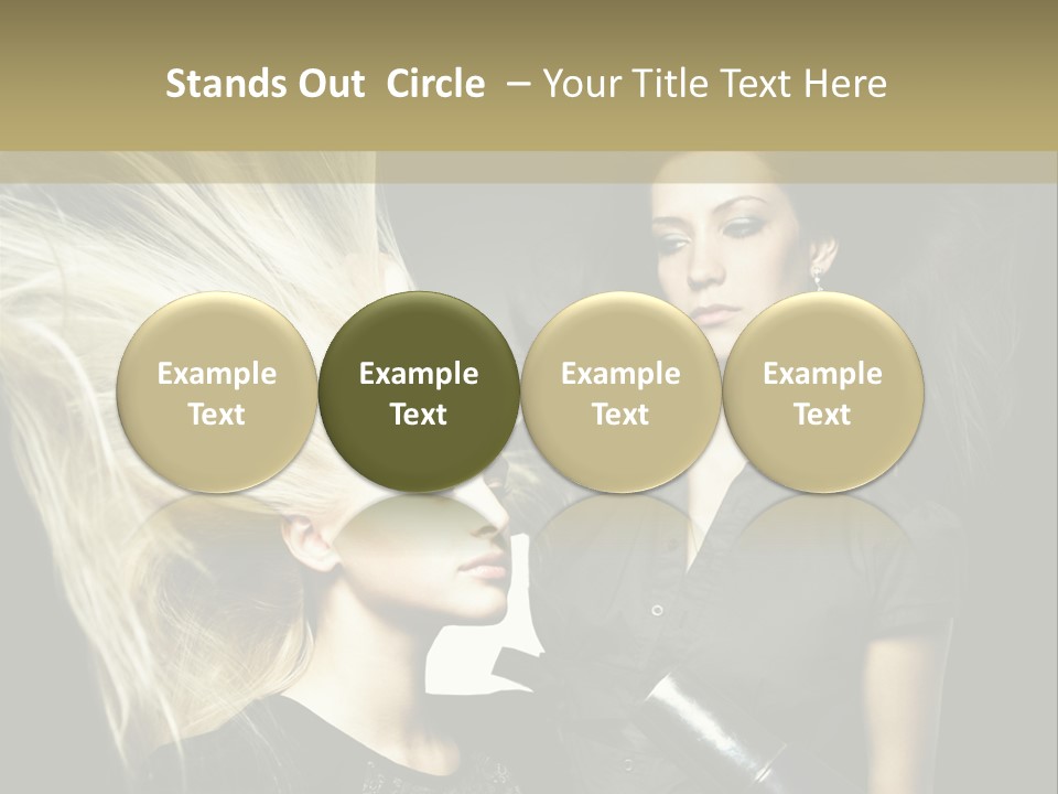Color Stylist Equipment PowerPoint Template