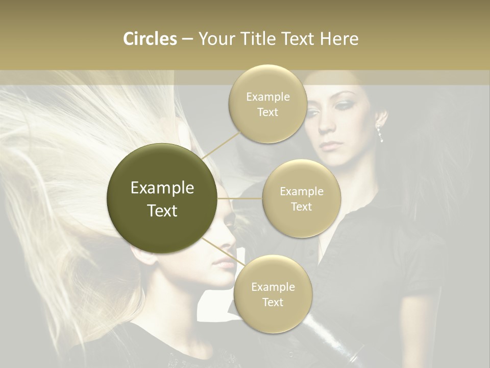Color Stylist Equipment PowerPoint Template