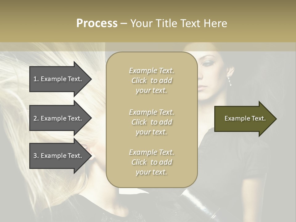 Color Stylist Equipment PowerPoint Template