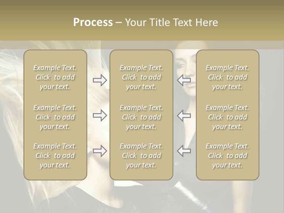 Color Stylist Equipment PowerPoint Template