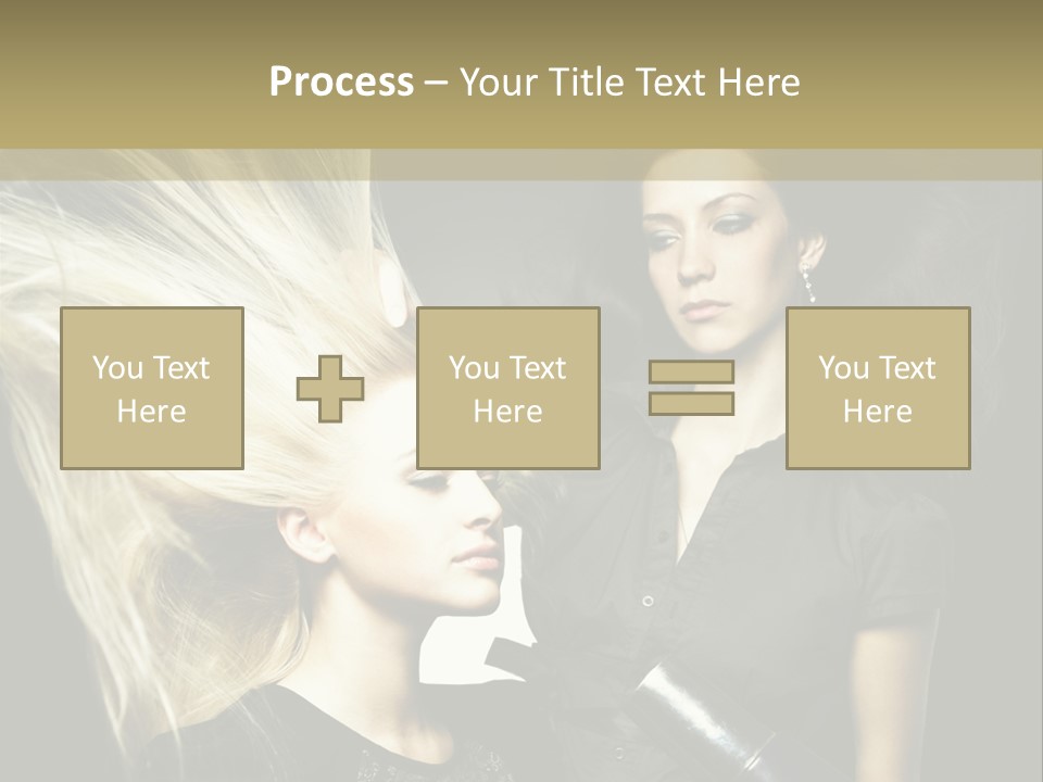 Color Stylist Equipment PowerPoint Template