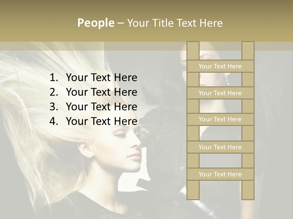 Color Stylist Equipment PowerPoint Template