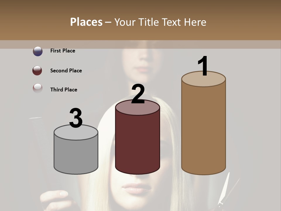 Portrait Close Up Female PowerPoint Template