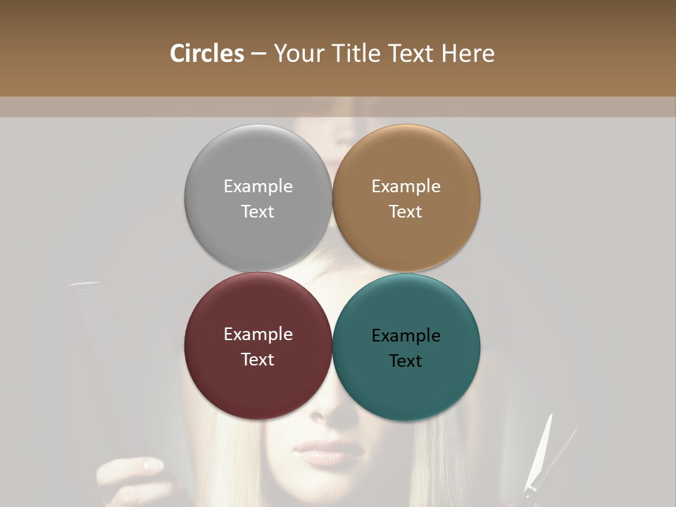 Portrait Close Up Female PowerPoint Template